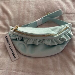 Stoney Clover Lane Seeing Stars Light Blue Ruffle Fanny Pack
